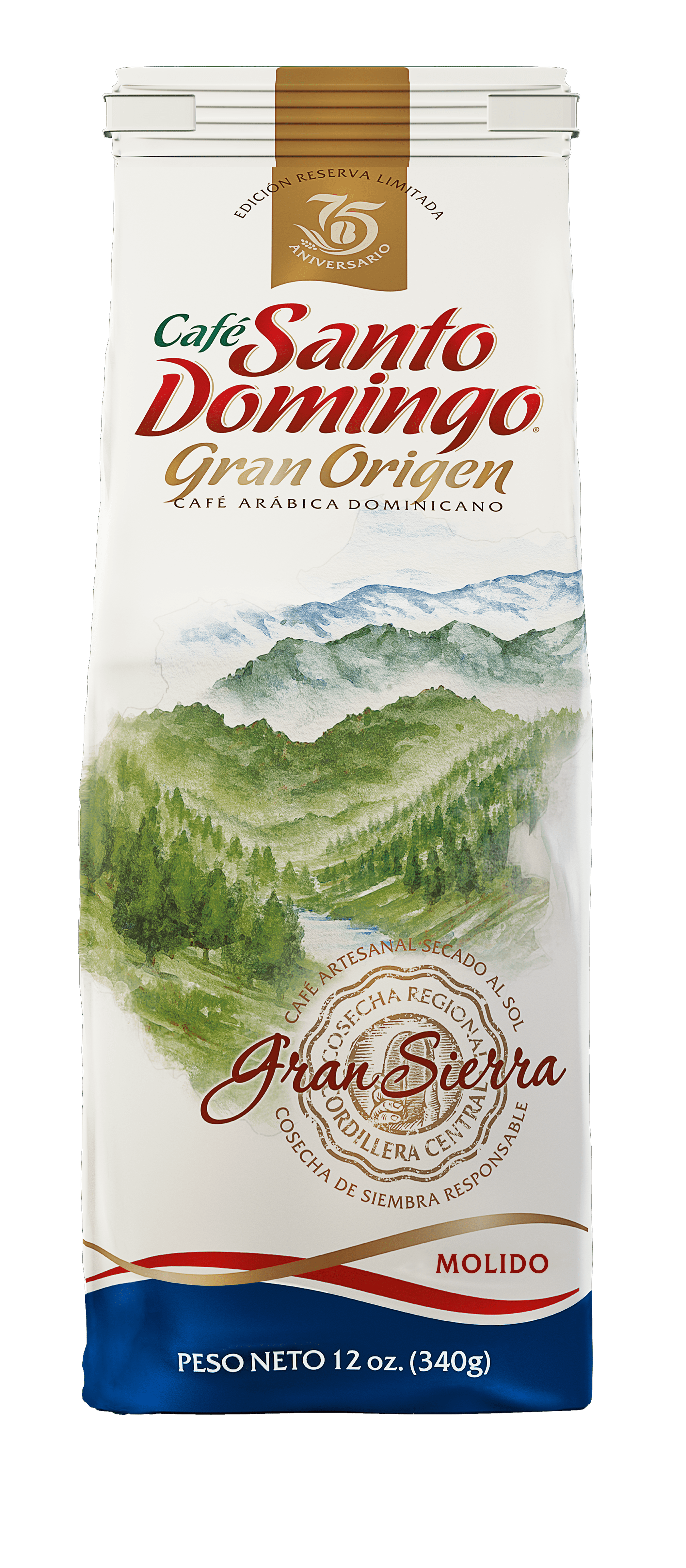 CAF&Eacute; SANTO DOMINGO GRAN ORIGEN GRAN SIERRA MOLIDO
