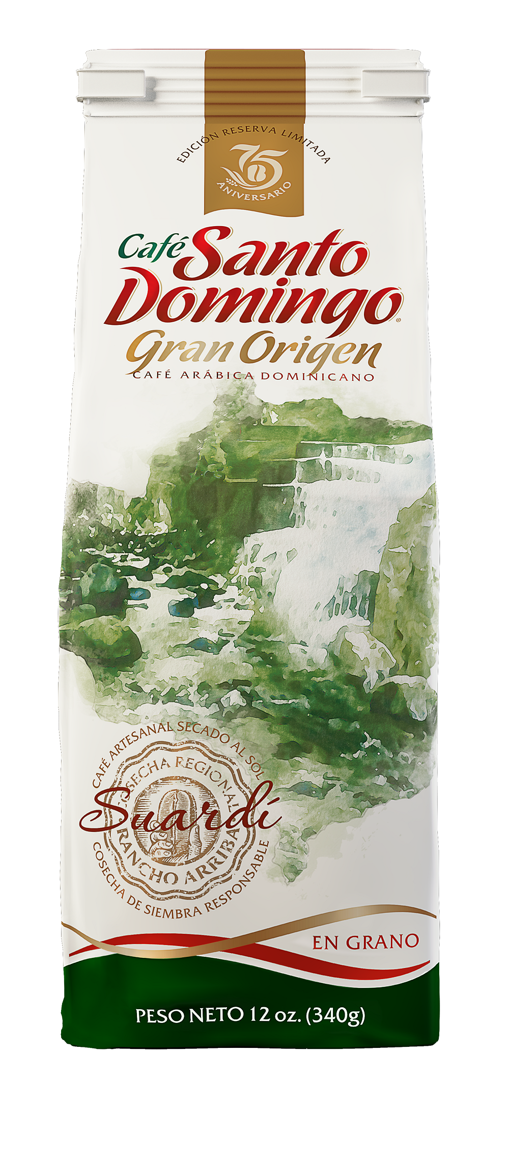 CAF&Eacute; SANTO DOMINGO GRAN ORIGEN SUARD&Iacute; GRANO