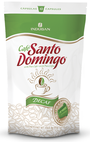 CÁPSULA DE ESPRESSO CAFÉ SANTO DOMINGO DESCAFEINADO