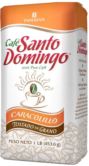 CAFÉ SANTO DOMINGO CARACOLILLO TOSTADO EN GRANO