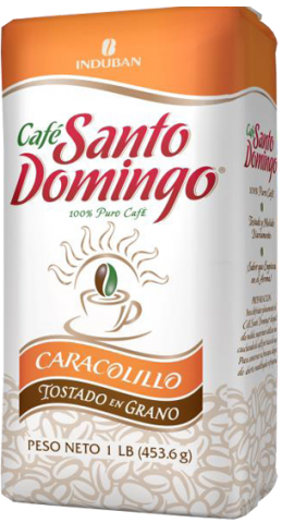 CAFÉ SANTO DOMINGO CARACOLILLO TOSTADO EN GRANO